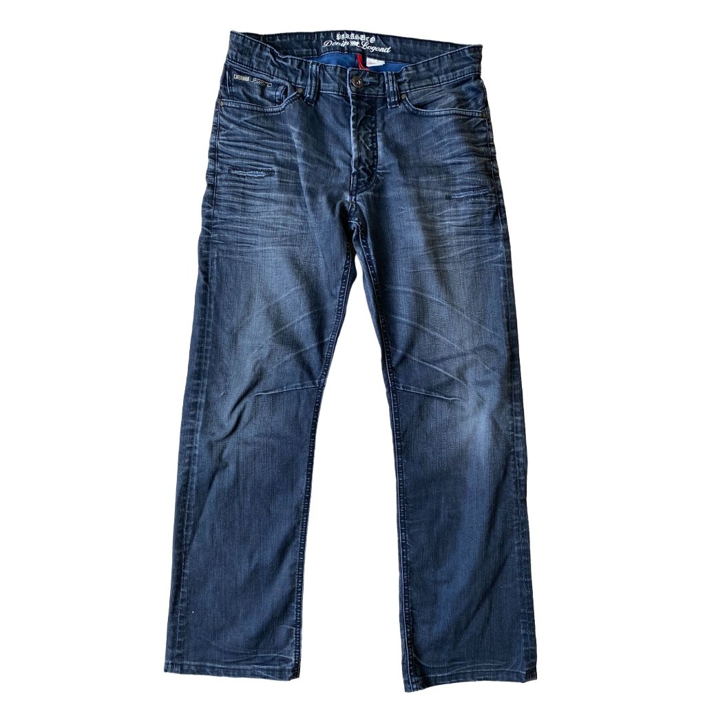 Parasuco Mens Jeans 31 Black Distressed Denim Legend Pockets Solid